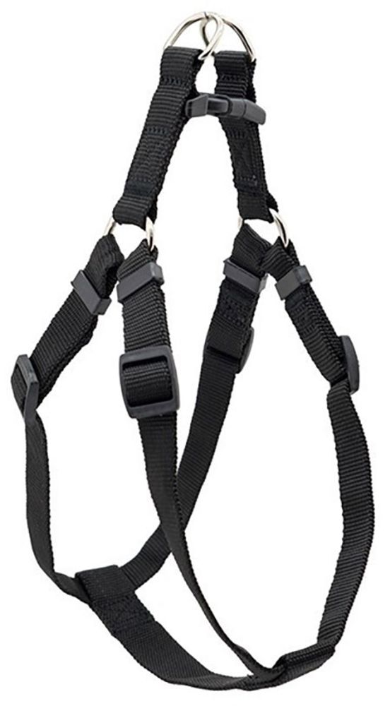 Yami-Yami Шлейка Сити для собак, нейлоновая, чёрная, размер XXS, 30-35/37-42 см