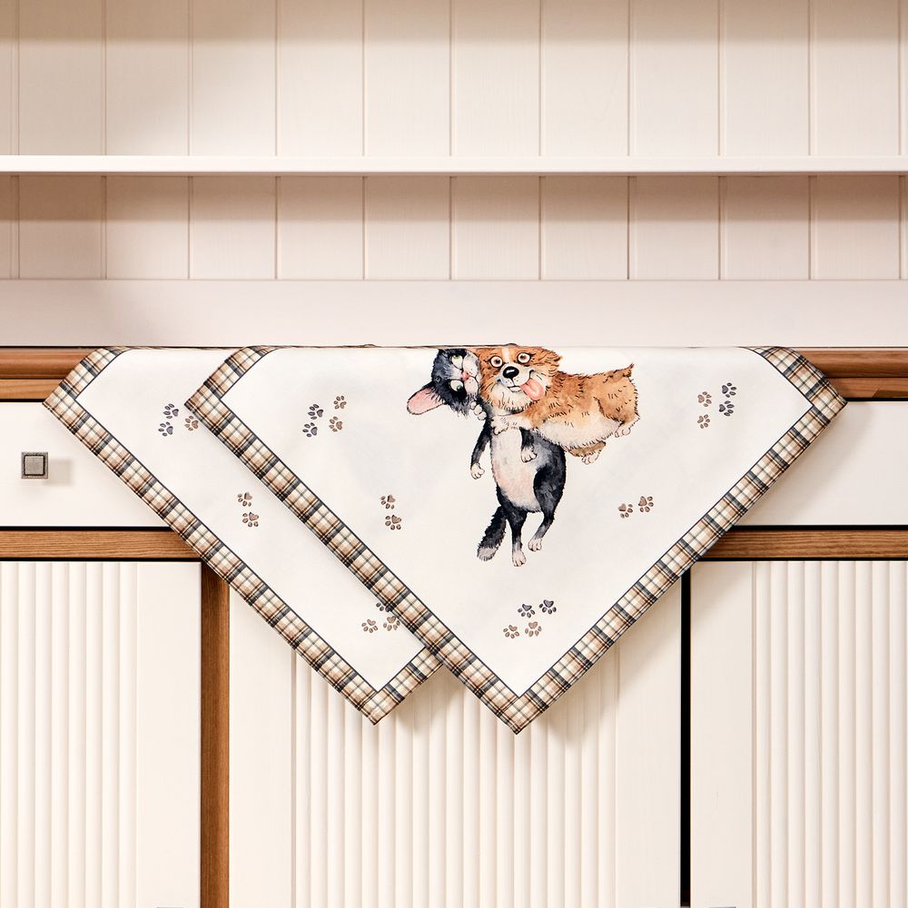 НАБОР САЛФЕТОК ИЗ 2-Х ШТ "ДРУЖБА",40Х40СМ, 100% ХЛОПОК,ТВИЛ, БЕЛЫЙ