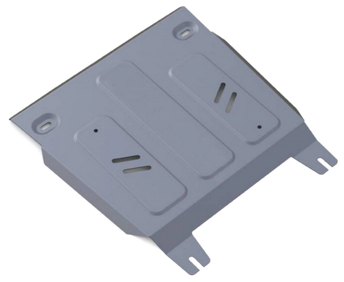 Защита РК Rival для Toyota Hilux VIII (V - 2.4D; 2.8D) 4WD 2015-2018/Toyota Hilux VIII рестайлинг (V - 2.8D) 4WD 2018-2020 2020-н.в. (устанавл-ся совместно с 333.9503.1), штампованная, алюминий 4 мм, с крепежом, 333.9504.1