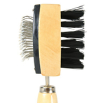 Щётка-пуходерка двусторонняя 18 х 10 см, дерево, Trixie