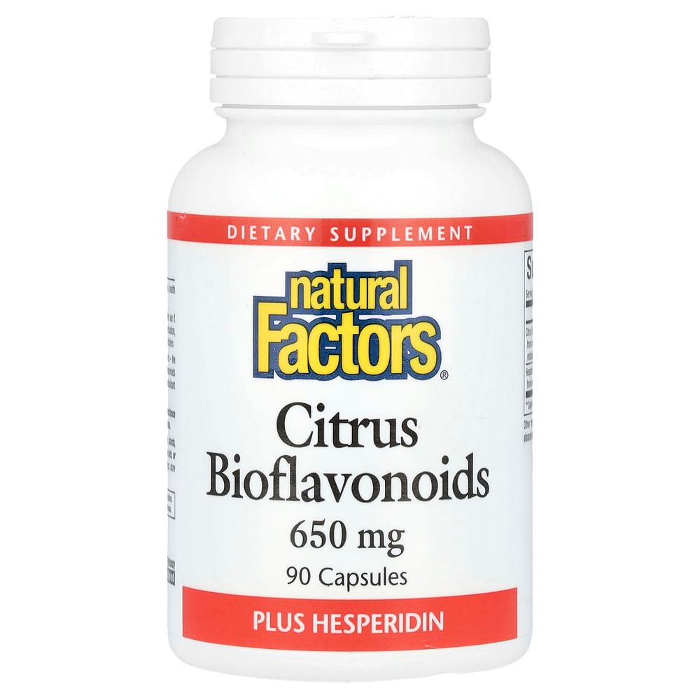 Natural Factors, цитрусовые биофлавоноиды с гесперидином, 650 мг, 90 капсул