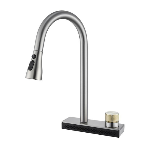 Смеситель для кухнонной мойки с выдвижной лейкой Oute  T708L