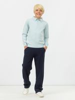 Поло для мальчика с длинным рукавом AT724 голубой