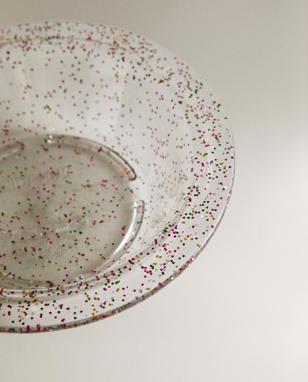 Zara Home миска из пластика, цвет прозрачный, 16.5 см