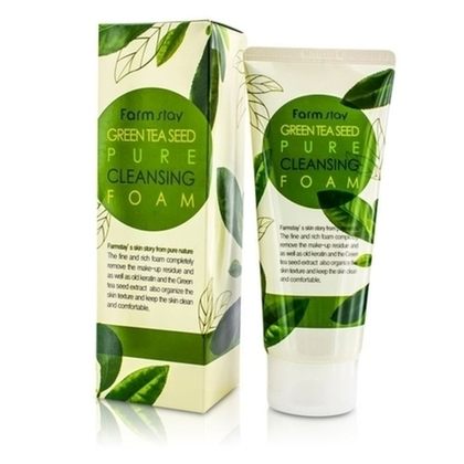 FarmStay Пенка для умывания - Green tea seed pure cleansing foam, 180мл