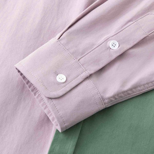 Сорочка Puff лиловая/темно-зеленая - фото 7