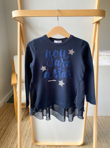 Хлопковая блузка Monnalisa, 116