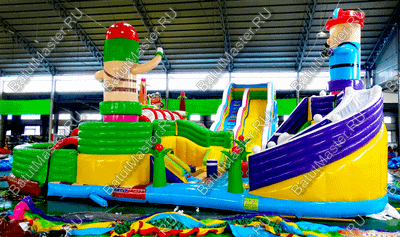 Надувной батут "Детский мегапарк" 18*18*8 м