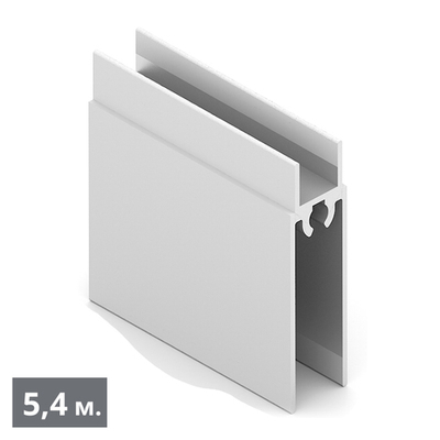 СТАНДАРТ Рамка нижняя двери (5,40 м) белый матовый (ПВХ) (AS0006) Aristo