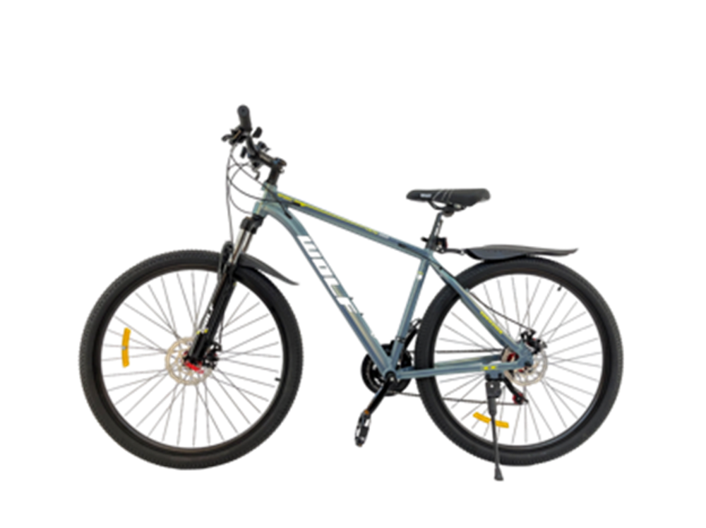 Велосипед Wolf 29" 21 скор (Shimano, алюминиевая рама, диск. тормоз, блок. вилки) Зеленый (W-660)