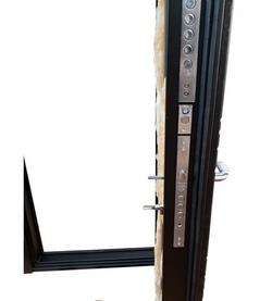 Входная металлическая дверь  с зеркалом RеX (РЕКС) Премиум ФЛ-185 Венге/ зеркало Пастораль Белый ясень (текстура дерева) 16 мм