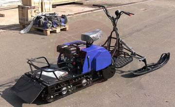 Мотобуксировщик "ЛИДЕР" СИГМА-2 (с рычажным лыжным модулем)