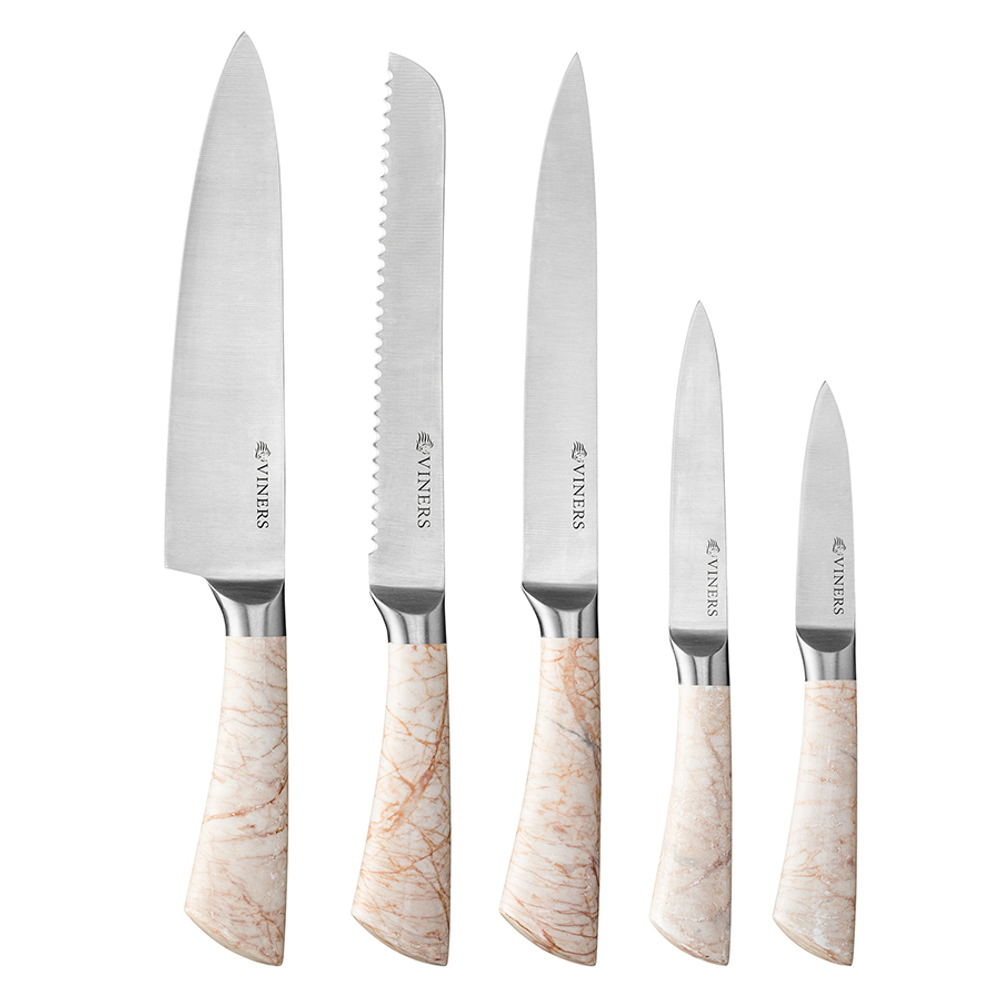 Набор из 5 ножей marble
