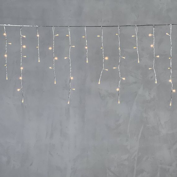 Светодиодная бахрома 4,9*0,5 м., 240 экстра теплых белых LED ламп, прозрачный провод ПВХ, Beauty Led (PIL240-10-2EWW)