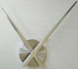 3D настенные часы MIRRON, серый механизм, плавный ход