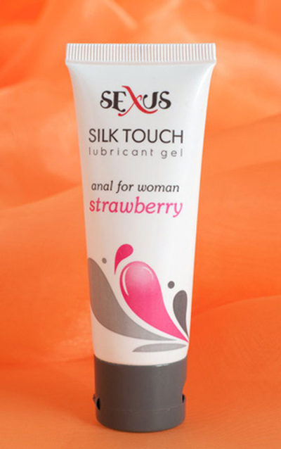 Анальный гель для женщин с ароматом клубники Silk Touch Strawberry Anal