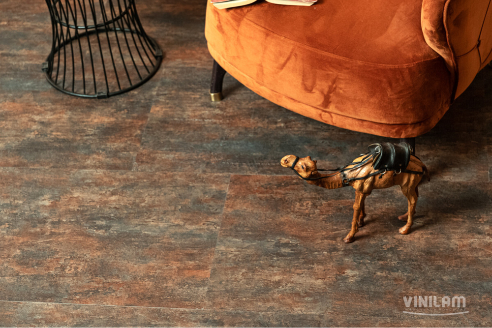 SPC плитка VINILAM CERAMO VINILAM XXL STONE GLUE Керамическая Сталь