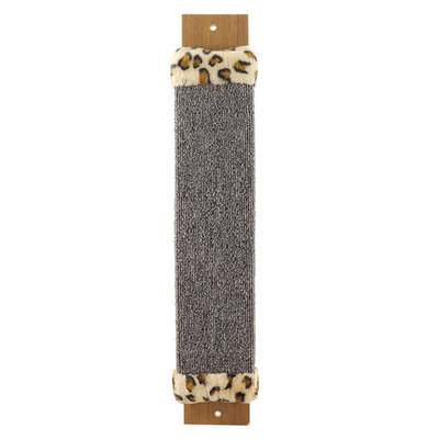 Когтеточка из ковролина №1 с оторочкой из меха, 100*30*530мм, Gamma