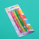 Маркер текстовыделитель, со скошенным концом 4 мм, 4 цвета, 13,5*1 см, упак, 8*20 см