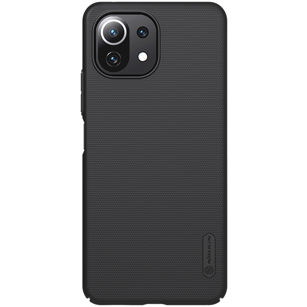 ? Тонкий чехол черный от Nillkin для Xiaomi Mi 11 Lite, серия Super Frosted  Shield - купить по отличной цене ? в интернет магазине caseport в Москве и  СПб