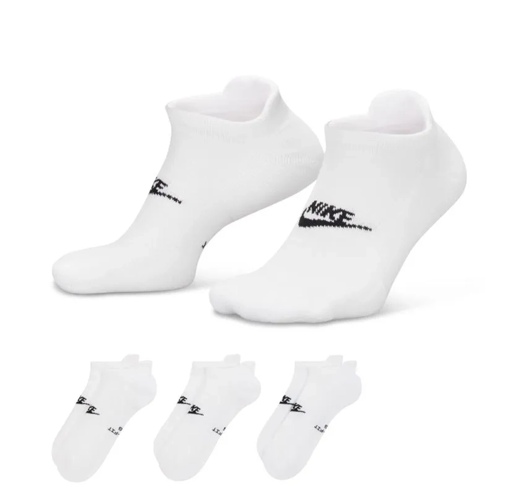 Теннисные носки Nike Everyday Elevated No Show 3P - white/black