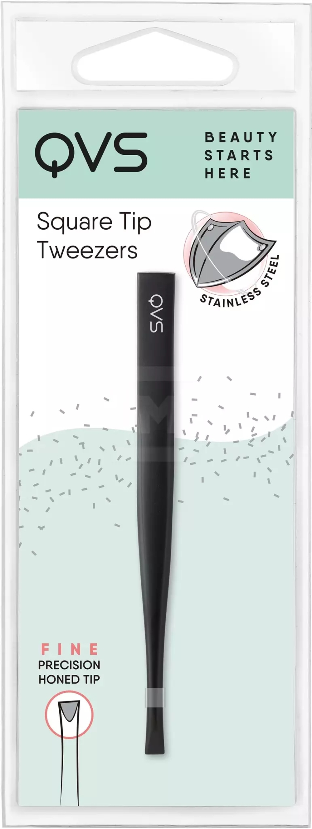 QVS TRUYU by  Пинцет с щеточкой для бровей