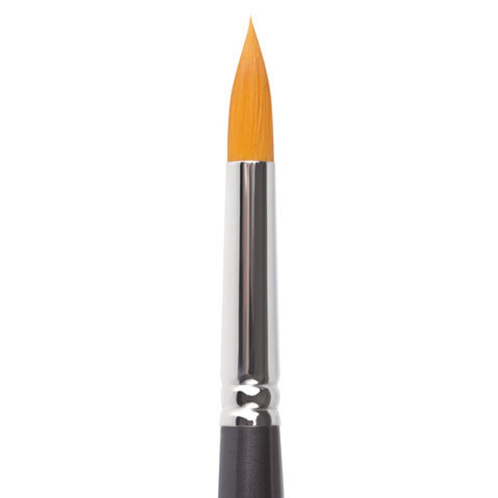 Кисть художественная проф. BRAUBERG ART CLASSIC, синтетика жесткая, круглая, № 9, короткая ручка, 200652