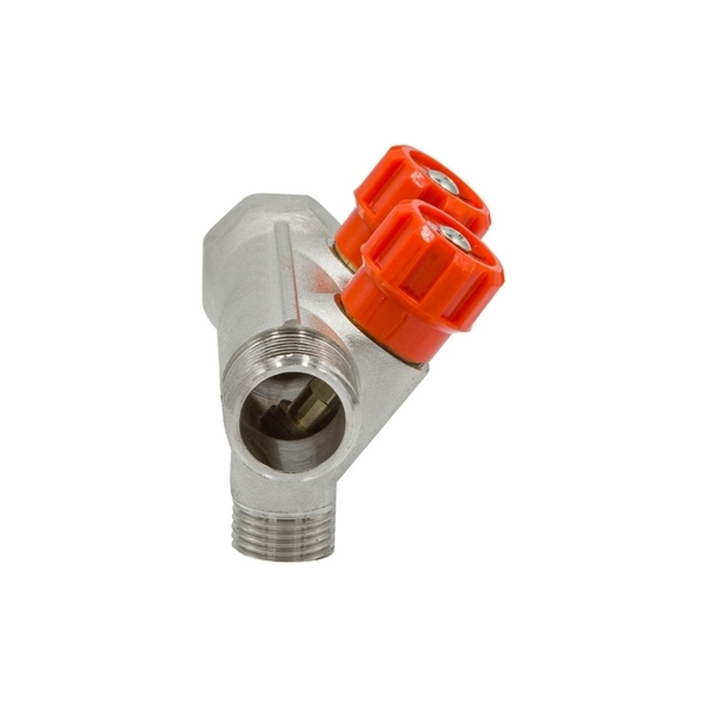 Коллектор 3/4''x1/2'' с регулировочными вентилями VRT (2 вых)