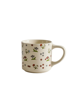 Zara Home кружка из каменной керамики, цвет разноцветный, 12.8 см