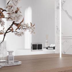 Выключатель проходной двухклавишный без рамки Werkel черный акрил W1122048