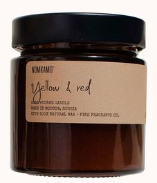 YELLOW & RED свеча в янтарной банке, Nomkamo