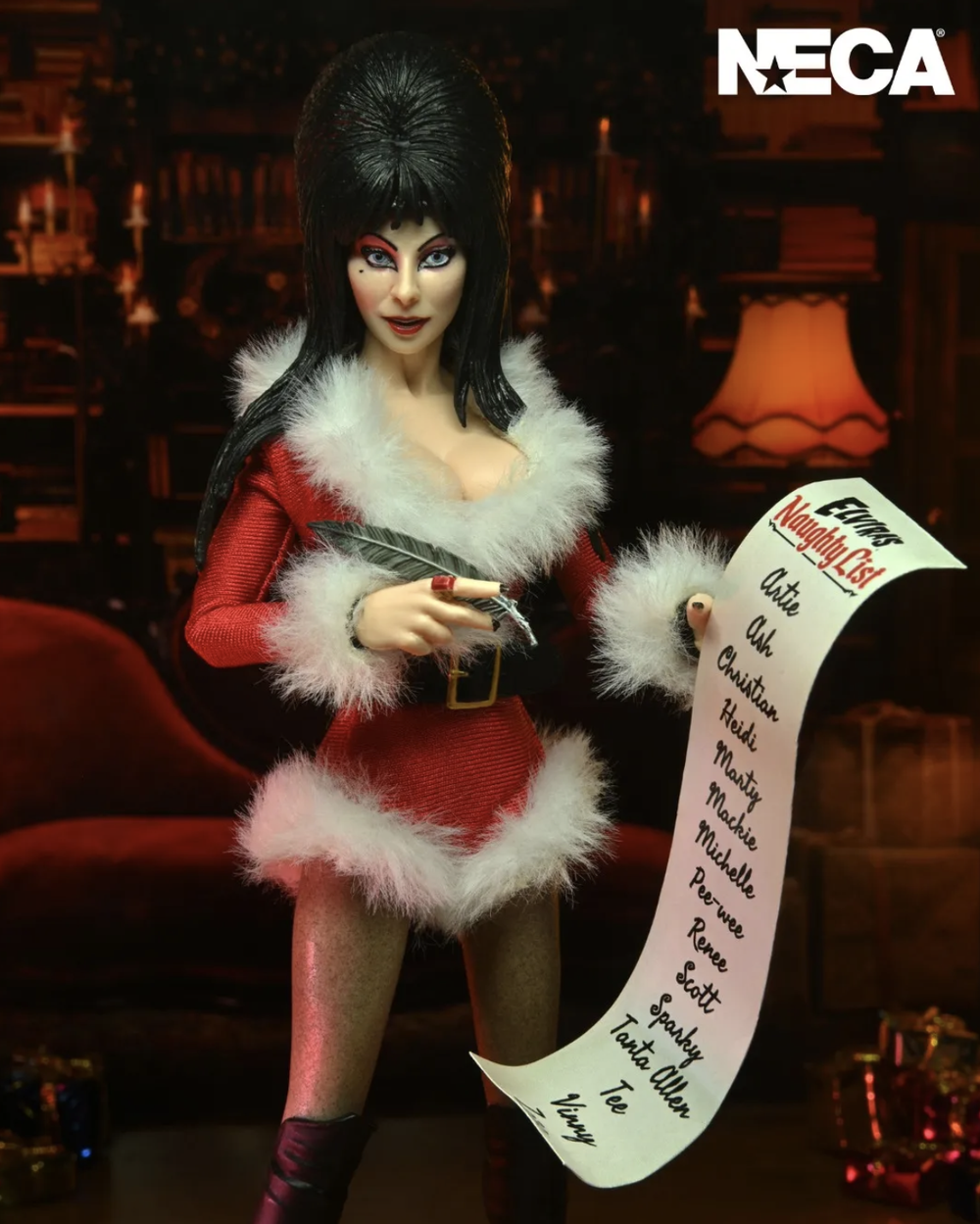 Фигурка Neca Clothed Deluxe Figure Elvira Very Scary X-Mas Ver