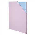 Папка архивная Alingar, A4, 330*250 мм, пластик, 1500 мкм, на резинке с 4 файлами, розовая