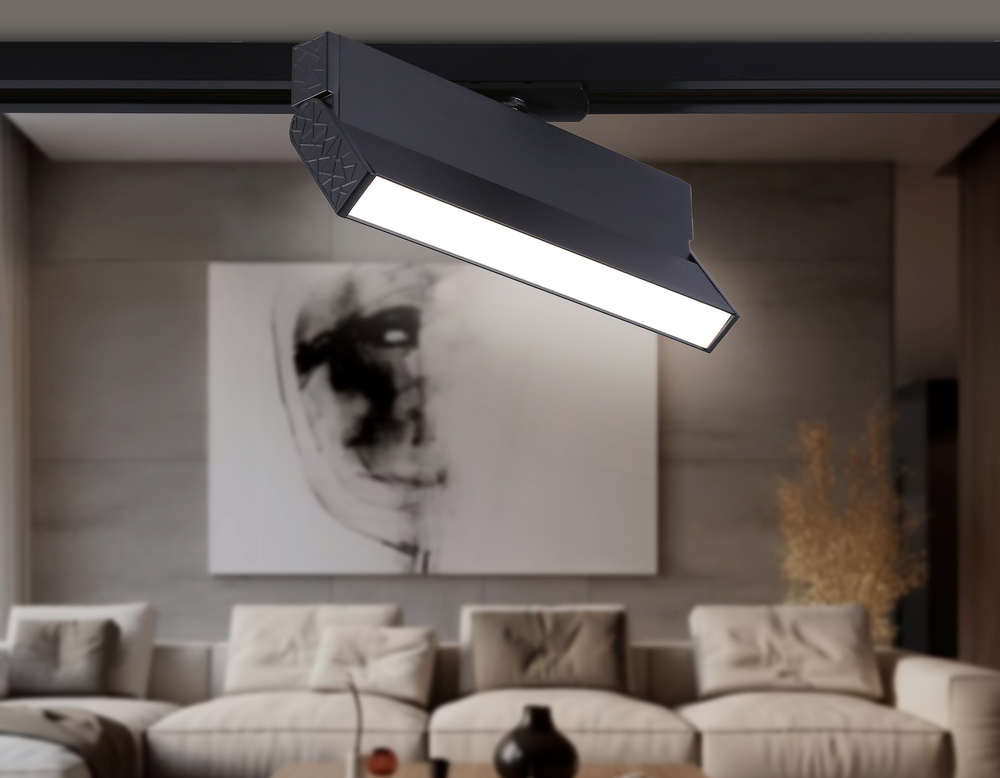 GL6808 BK черный LED 12W 4200K 230*22*87