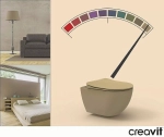 Унитаз подвесной CREAVIT FREE FE322-11CM00E капучино матовый, безободковый