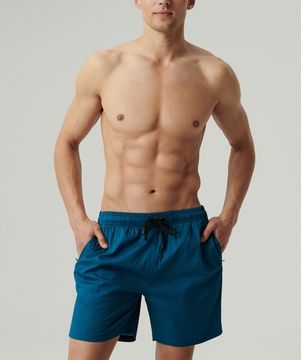 Шорты пляжные мужские (1шт) Atlantic KMB-226, полиэстер, зеленый