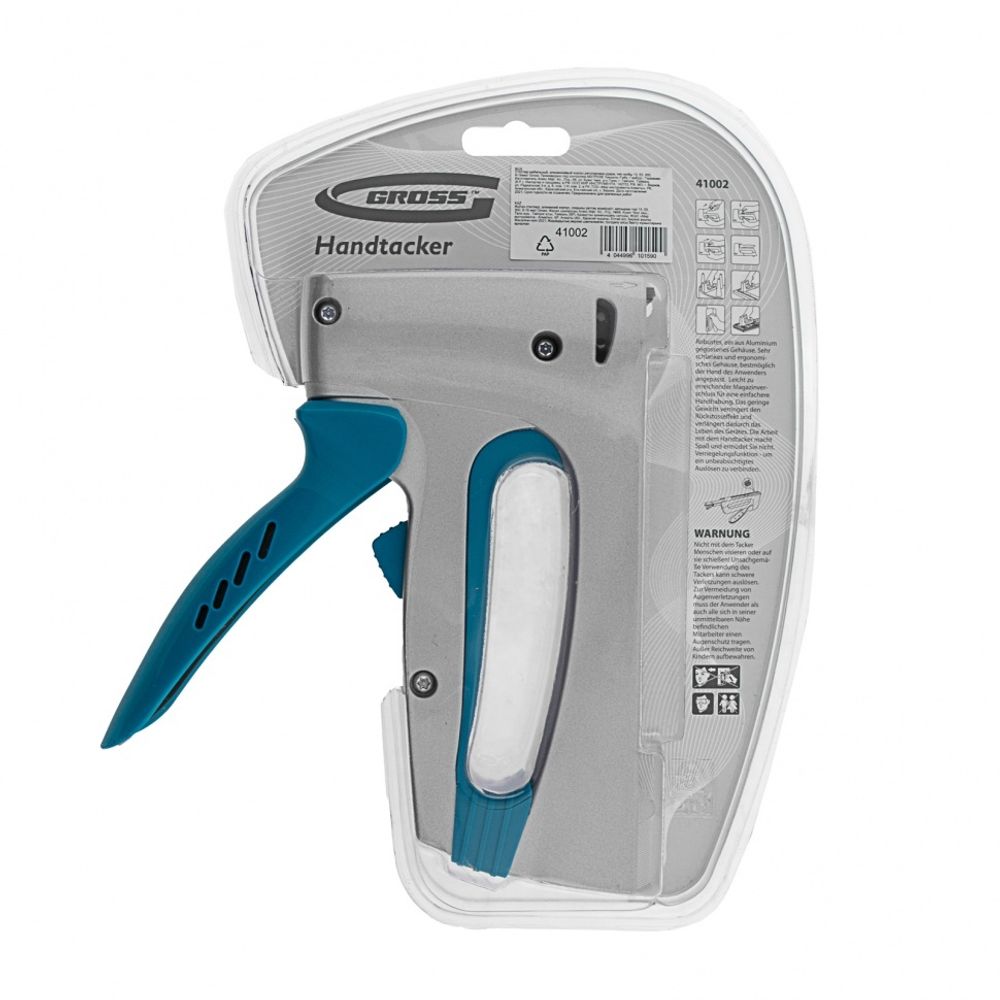 Степлер мебельный, алюминиевый корпус,регулировка удара, тип скобы 13, 53, 300, 6-16мм// Gross 41002