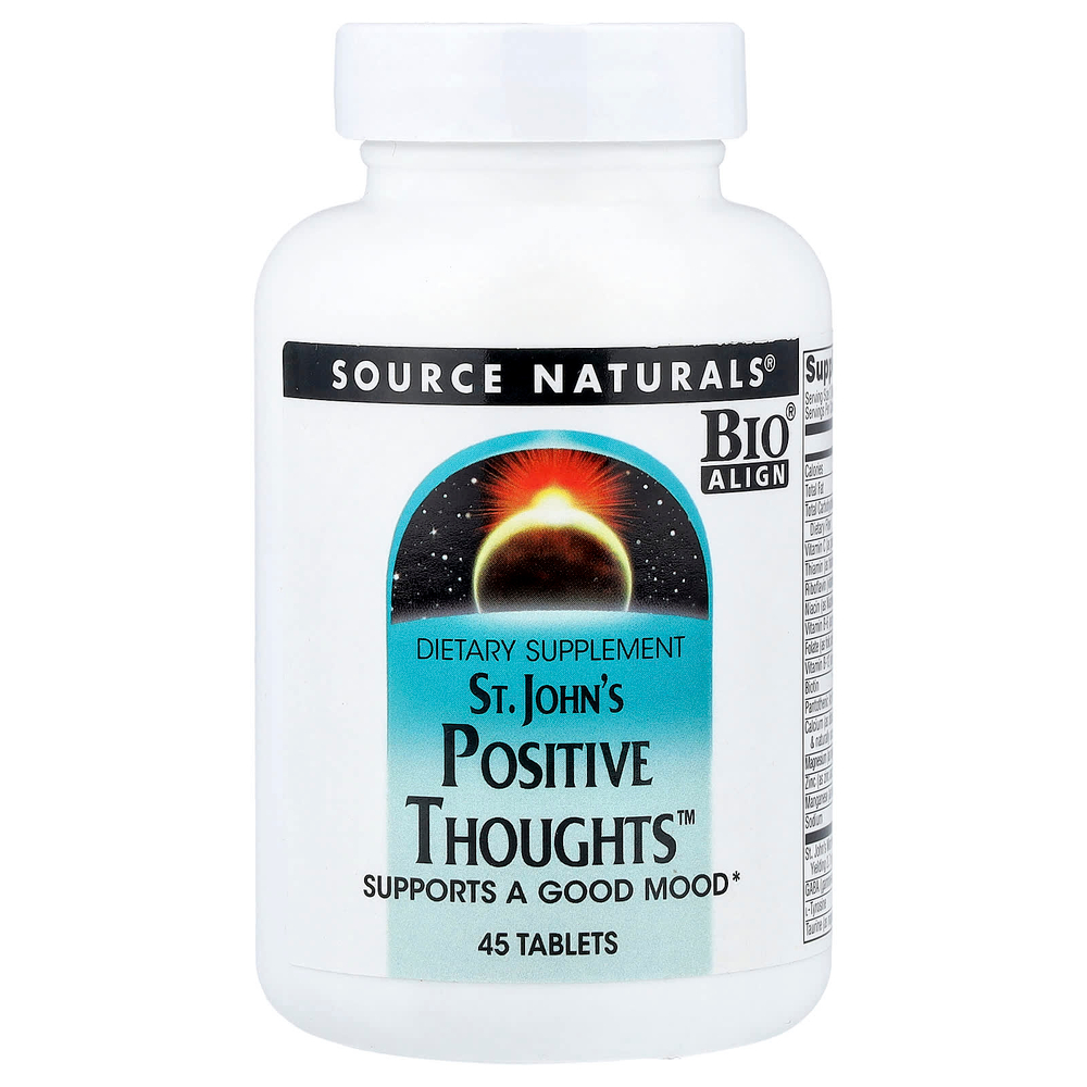Source Naturals, St. John's Positive Thoughts™, 45 таблеток