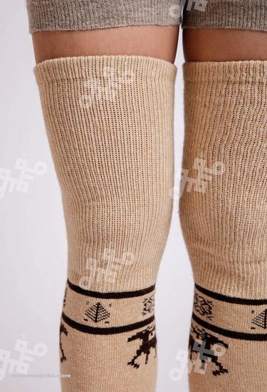 Чулки из  монгольской шерсти