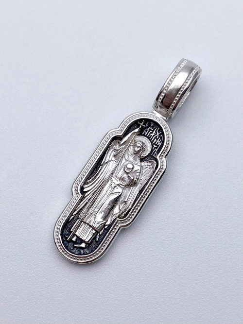 Образок из серебра/Чернение/Ангел-Хранитель