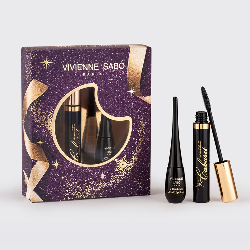 Vivienne Sabo Набор подарочный  (тушь "Cabaret" т. 01" + подводка "Charbon" т.1) 9+6мл