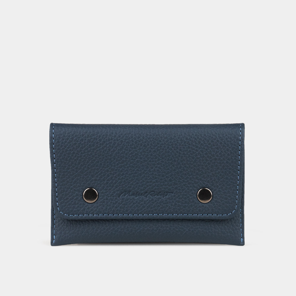 Кофр для украшений Medium из кожи теленка, синего цвета