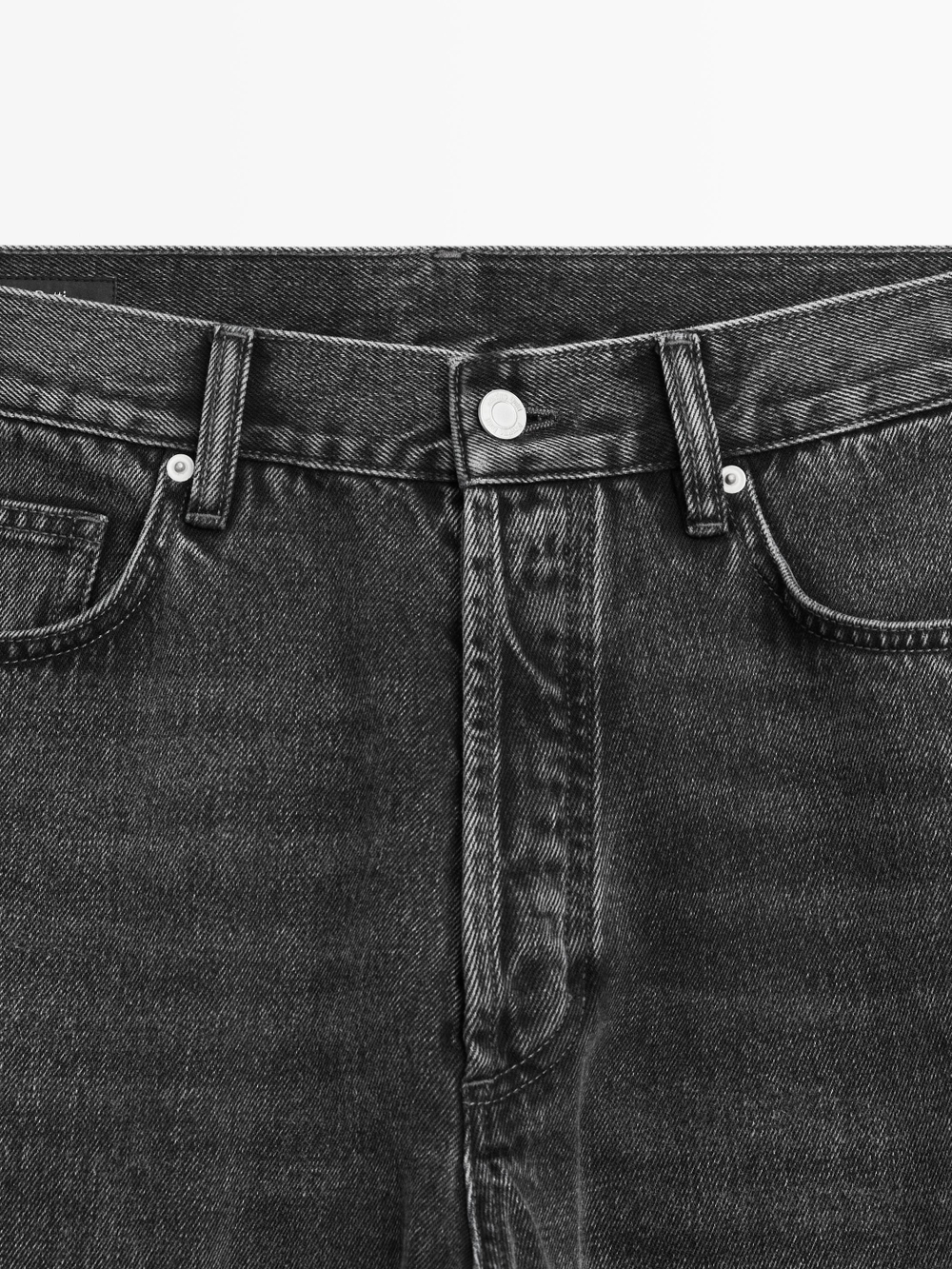 Massimo Dutti Джинсы прямого кроя, серый