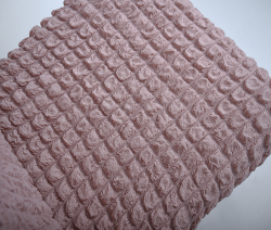 Чехол на стул без оборки со спинкой, цвет Пудра, Набор 2 шт.