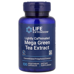 Life Extension, Super Green Tea, экстракт зеленого чая, с низким содержанием кофеина, 100 вегетарианских капсул (725 мг в 1 капсуле)