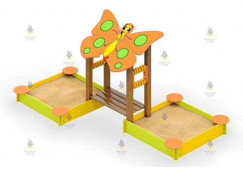 Песочница «Бабочка» двойная