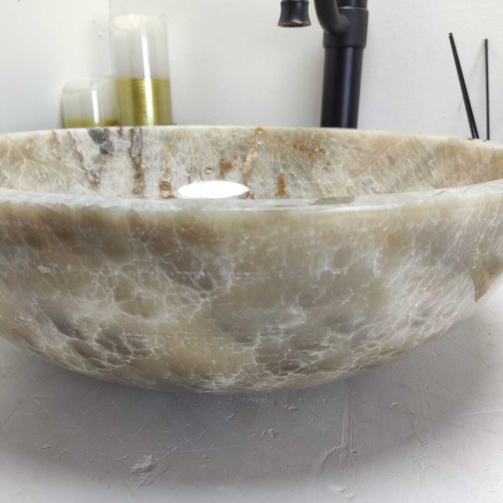 Раковина из оникса Bowl Grey TinLip BO-60609 TinLip 45*45*15