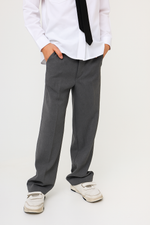 Брюки классика для мальчика, серые