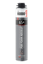 Пена монтажная "KUDO PROFF 65+", летняя, 1000мл/930г