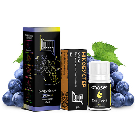 Chaser BLACK - Energy Grape (30ml, 5% nic)